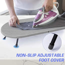 Tabletop Ironing Board with Iron Rest, Metal Mesh Panel Mini Ironing Board with Heat Resistant Cover, Portable Small Iron Board Foldable for Dorms, Apartment and Travel, 32" x12'', Grey by CozyNest Decor
