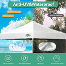 COBIZI 10x15 Pop Up Canopy Tent Heavy Duty with Sidewall, Commercial Outdoor Easy Pop Up Gazebo for Party Wedding All Weather Waterproof UV 50+ with Roller Bag(Leg Upgraded),White by GreenHaven Gardens