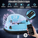 GLACER 12V Bumper Car, Electric Kids Bumper Car w/Parental Remote, 3-Speed, 360°Spin, Music, LED Light, Battery Ride on Bumper Car w/Dual Joysticks, Baby Bumper Car for Toddlers 18 Months+ (Blue) by TinyTreasures Baby Boutique