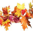 DearHouse 2 Pack Fall Garland Maple Leaf, 5.9Ft/Piece Hanging Vine Garland Artificial Autumn Foliage Garland Thanksgiving Decor for Home Wedding Fireplace Party Christmas (Orange) by CozyNest Decor
