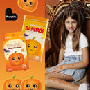 BioSwiss Bandages, Halloween Pumpkin Shaped Self Adhesive Bandage, Latex Free Sterile Wound Care, Fun First Aid Kit Supplies for Kids, 24 Count by TinyTreasures Baby Boutique