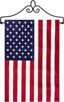 TOPFLAGS Garden Flag Holder with American Flag Garden Flag Banner Hanger for Wall Outside Yard Small 12x18 Inch by CozyNest Decor