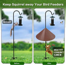 Gtongoko 19 Inch Squirrel Baffle for Bird Feeder Pole Squirrel Guards for Shepherds Hook Stopper for Bird Feeders Brown 1 Pack by GreenHaven Gardens