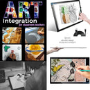 Light Box Drawing Pad, Tracing Board with Type-C Charge Cable and Brightness Adjustable for Artists, AnimationDrawing, Sketching, Animation, X-ray Viewing (DE-A4-P-black) by TinyTreasures Baby Boutique