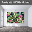 Floral Wall murals Peel and Stick Flowers Wallpaper for Bedroom Living Room - 58"x86" by CozyNest Decor