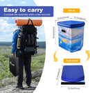 Upgrade XL Portable Toilet for Adults, Extra Large Portable Travel Floding Toilet, Camping Tall Toilets with Lid for Adults and Kids Compact Potty for Car,Hiking,Beach and Camping by TinyTreasures Baby Boutique