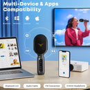 Wireless Bluetooth Karaoke Microphone, 5-in-1 Portable Handheld Mic Speaker with Dynamic RGB Lights, Mini Karaoke Machine for Car Travel Home Party, Music Recording, Duet Singing, Gift for Kids Adults by TinyTreasures Baby Boutique