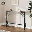 Console Table, Skinny Entryway Table with Fast-Charging Station, Narrow Long Sofa Table, Behind Slim Couch Table for Entrance, Hallway, Living Room Decor ST-GY100-1 by CozyNest Decor