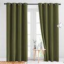 NICETOWN 84 inches Bedroom Curtains Panels - Functional Window Decorative Blackout Drapes for Bedroom, Thermal Insulated, Privacy Assured (Set of 2, 52 x 84 inches in Olive Green) by TinyTreasures Baby Boutique