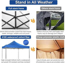 COBIZI 10x10 Heavy Duty Pop up Canopy with 4 Removable Sidewalls, Canopy Tent with Portable Bag, Ez Pop up Tent Commercial Gazebo Waterproof Sunshade for All Weather Party Camp Stall Patio by GreenHaven Gardens