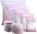 GOGOODA 7Pcs Mesh Laundry Bags for Delicates with Premium Zipper, Travel Storage Organize Bag, Clothing Washing Bags for Laundry, Blouse, Bra, Hosiery, Stocking, Underwear, Lingerie by TinyTreasures Baby Boutique