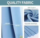 ChrisDowa Grommet Room Darkening Curtains for Bedroom and Living Room - 2 Panels Set Thermal Insulated Blackout Curtains (Sky Blue, 52W x 45L) by CozyNest Decor