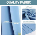 ChrisDowa Grommet Room Darkening Curtains for Bedroom and Living Room - 2 Panels Set Thermal Insulated Blackout Curtains (Sky Blue, 42W x 84L) by CozyNest Decor