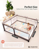Baby Play Mat 79" X 71",Extra Large Foldable Play Mats for Babies and Toddlers,Waterproof AntiSlip Portable Baby Floor Mat for Tummy Time,Foam Baby Mat for Floor with Travel Bag Indoor Outdoor by TinyTreasures Baby Boutique