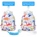 Accmor Toddler Backpack Leash, Cute Baby Backpacks with Anti Lost Wrist Link, Mini Kids Backpack Harness Leash for Outdoor Travel, Adorable Dinosaur Child Backpack Tether Rope for Boys 1-3 by TinyTreasures Baby Boutique