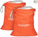 MissBoy 2 Pack Laundry Bags, Nylon Washable Wet Dry Bag, Travel Laundry Bags for Dirty Clothes, Dirty Clothes Organizer Bag for Home, College Dorm Laundromat by TinyTreasures Baby Boutique