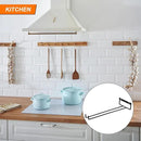 Uxcell 5-Pack Black Iron Wine Glass Rack, 11.02" Hanging Stemware Holder, Under Cabinet & Wall Mountable, Perfect for Kitchens & Bars by CozyNest Decor