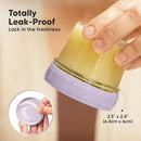 KeaBabies 12pk 4oz Glass Baby Food Containers with Lids - Leak-Proof, Microwavable Small Glass Jars, Baby Purees & Toddler Snack Storage Containers, BPA-Free, Dishwasher & Freezer Safe (Lilac) by TinyTreasures Baby Boutique