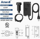 Garbage Disposal Air Switch Kit -Professional- Dual Outlet, Sink Top Waste Disposer On/Off, Garbage Disposal Button, Brass Made Cover, UL Listed by CozyNest Decor