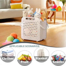 45L Foldable Laundry Basket, Plastic Collapsible Laundry Baskets with Handles, 12 Gallons Dirty Clothes Hamper for Dorm Laundry Room Organization, Freestanding Wall Hanging Laundry Hamper by CozyNest Decor