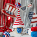 Wizardi Amigurumi DIY Crochet Kit - Patriotic Gnome F07N8-M195 by TinyTreasures Baby Boutique