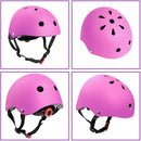Adjustable Helmet for Ages 3-16 Kids Toddler Boys Girls Youth,Protective Gear with Elbow Knee Wrist Pads for Multi-Sports Skateboarding Bike Riding Scooter Inline skatings Longboard Roller Skate by TinyTreasures Baby Boutique