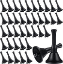 Yeshone 50 Pcs Hand Steel Call Bells Bulk Wedding Dinner Service Bells with Wood Handles for the Sick Elderly Alert Classroom Alarm, 1.97 x 3.66 Inches (Black) by TinyTreasures Baby Boutique