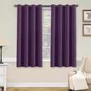 H.VERSAILTEX Window Treatment Blackout Thermal Insulated Room Darkening Solid Grommet Curtains/Drapes for Bedroom (Set of 2 Panels,52 by 63 Inch Long,Plum Purple) by CozyNest Decor