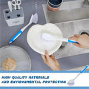 Hsei 20 Pcs Blue Kitchen Scrub Dish Brush Bulk with 11 Inch Anti Slip Handle Cleaning Dish Scrubber with Stiff Bristles Washing Scrub Brushes for Housekeeping for Pots and Pans, Kitchen Sink by CozyNest Decor