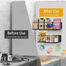 Magnetic Basket, Magnetic Shelf for Fridge,Magnetic Spice Rack Wire Mesh Magnetic Organizer Holder Accessories for Office Kitchen Classroom Storage, Black-High, Large x1&Small x1 Set of 2 by CozyNest Decor