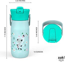 Zak Designs Harmony Gabby's Dollhouse Kid Water Bottle for Travel, 14oz Recycled Stainless Steel, Leak-Proof When Closed and Vacuum Insulated (Pandy Paws, Cakey Cat, Mercat, Kitty Fairy) by TinyTreasures Baby Boutique