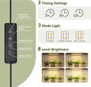 Plant Stand With Grow Light Indoor Outdoor Tall Wide Plant Shelf Metal Waterproof Black Plant Rack for Multiple Plant Holder Flower Pot Table 5 Tiers by GreenHaven Gardens