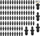 1/4 Inch Drip Irrigation Hole Plugs Drip Plug with Barbed End Closure for Home Garden Lawn Drip Irrigation System 100PCS by GreenHaven Gardens