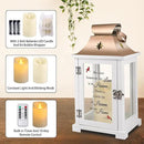 Memorial Lantern, Sympathy Gifts for Loss of Mom/Dad/Loved One, Bereavement Gifts, in Memory of Loved One Lantern,Celebration of Life, Memorial Gifts, Funeral Lantern,Because we Love is in Heaven by CozyNest Decor