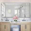 36x72inch Bathroom Mirror, Black Rectangle Mirror with Thin Metal Frame, Large Rectangular Wall Mirrors for Bathroom, Living Roomm, Hair Salon, Big Farmehouse Mirror Hang Horizontal/Vertical by CozyNest Decor
