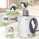 Multi-Surface Handheld Pressurized Steam Cleaner with 13 PCS Accessory ，Portable Steamer for Cleaning, Multipurpose Steam Cleaner for Home/Car/Bathroom/Grease/Upholstery/Floor/Grout and More (White) by TinyTreasures Baby Boutique
