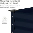 Best Choice Products 48x24x30in Galvanized Raised Garden Bed, Metal Elevated Planter Box, Vegetable Garden for Backyard, Patio, Balcony - Navy Blue by GreenHaven Gardens