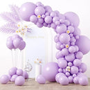 130pcs Pastel Purple Balloons Different Sizes 18" 12" 10" 5" Light Purple Latex Balloon Garland Arch Kit for Birthday Baby Shower Graduation Wedding Gender Reveal Party Decorations by CozyNest Decor