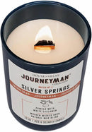 Journeyman Collection Candle, 15oz, Wooden Wick, Silver Springs, Large Painted Jar by CozyNest Decor