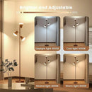 36W LED Tree Floor Lamp, Dimmable Tall Standing Lamp with Remote & Touch Control, 4 Color Temperatures Bright Floor Lamp, 3 Rotatable Light Modern Floor Lamps (Brown) by CozyNest Decor