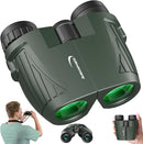 Aurosports 15x25 Compact Binoculars for Adult Kids - High Power Binoculars for Bird Watching - Easy Focus Small Binocular with Low Light Vision for Travel, Camping, Concert, Hiking -Green by TinyTreasures Baby Boutique