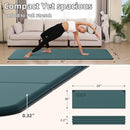 Foldable Yoga Mat Extra Thick 0.32 Inches Eco-Friendly POE Material, Non-Slip Design Fitness Mats, Multi-Purpose Workout Mats For Studio or Home Use (70 x 24 x 0.32 inches） by TinyTreasures Baby Boutique