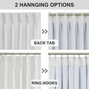 Vision Home White Pinch Pleated Full Blackout Curtains Thermal Insulated Window Curtains 84 inch for Living Room Bedroom Room Darkening Pinch Pleat Drapes with Hooks Back Tab 2 Panel 40" Wx84 L by CozyNest Decor