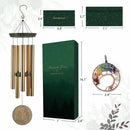 Gifts for Mom & Grandma - Outdoor Wind Chimes with Engraved Tree of Life, Large Patio Hanging Decor for Garden, Yard, Christmas, Anniversary Celebrations by CozyNest Decor