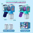 EagleStone 2 Pack Kids' Bubble Guns, Automatic Bubble Machines with 10-Hole Wands, Blasters for Toddlers,Lights Up Bubble & Solution, Easter, Wedding Party Favors, Outdoor for Boys & Girls by TinyTreasures Baby Boutique