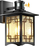 Dusk to Dawn Motion Sensor Light, Outdoor Light Fixture, Aluminum Wall Sconce Lighting, Front Porch Light, Exterior Lights for House Patio, Outside Lights, Wall Mount Anti-Rust Lantern by GreenHaven Gardens