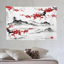 Cherry Blossoms Tapestry, Japanese Fuji Mountain Tapestry, Asian Japanese Wall Tapestry, Nature Landscape Tapestries for Bedroom Living Room Decor 60"x40" by CozyNest Decor