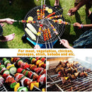 12PCS Kabob Skewers Flat Metal BBQ Barbecue Skewer 14" Long Stainless Steel Shish Kebob Sticks Wide Reusable Grilling Skewers Set for Meat Shrimp Chicken Vegetable, 12 Pack by GreenHaven Gardens