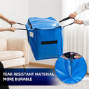TAILI Extra Large Moving Bags, 2 Pack Blue Heavy Duty Totes For Storage with Visible Window, Wrap Around Handles, Storage Bags for Space Saving, Alternative to Moving Boxes by TinyTreasures Baby Boutique
