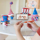 Wizardi Amigurumi DIY Crochet Kit - Patriotic Gnome F07N8-M195 by TinyTreasures Baby Boutique